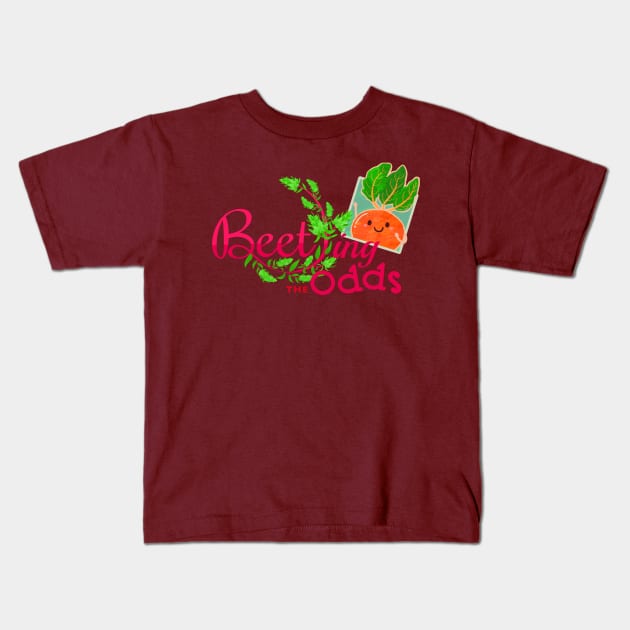 Beeting the Odds - Punny Garden Kids T-Shirt by punnygarden